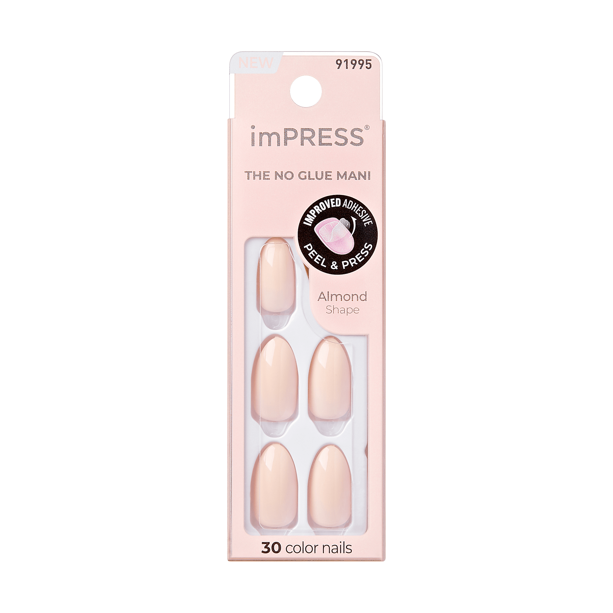 imPRESS Color Press On Nails - Brushed Pale