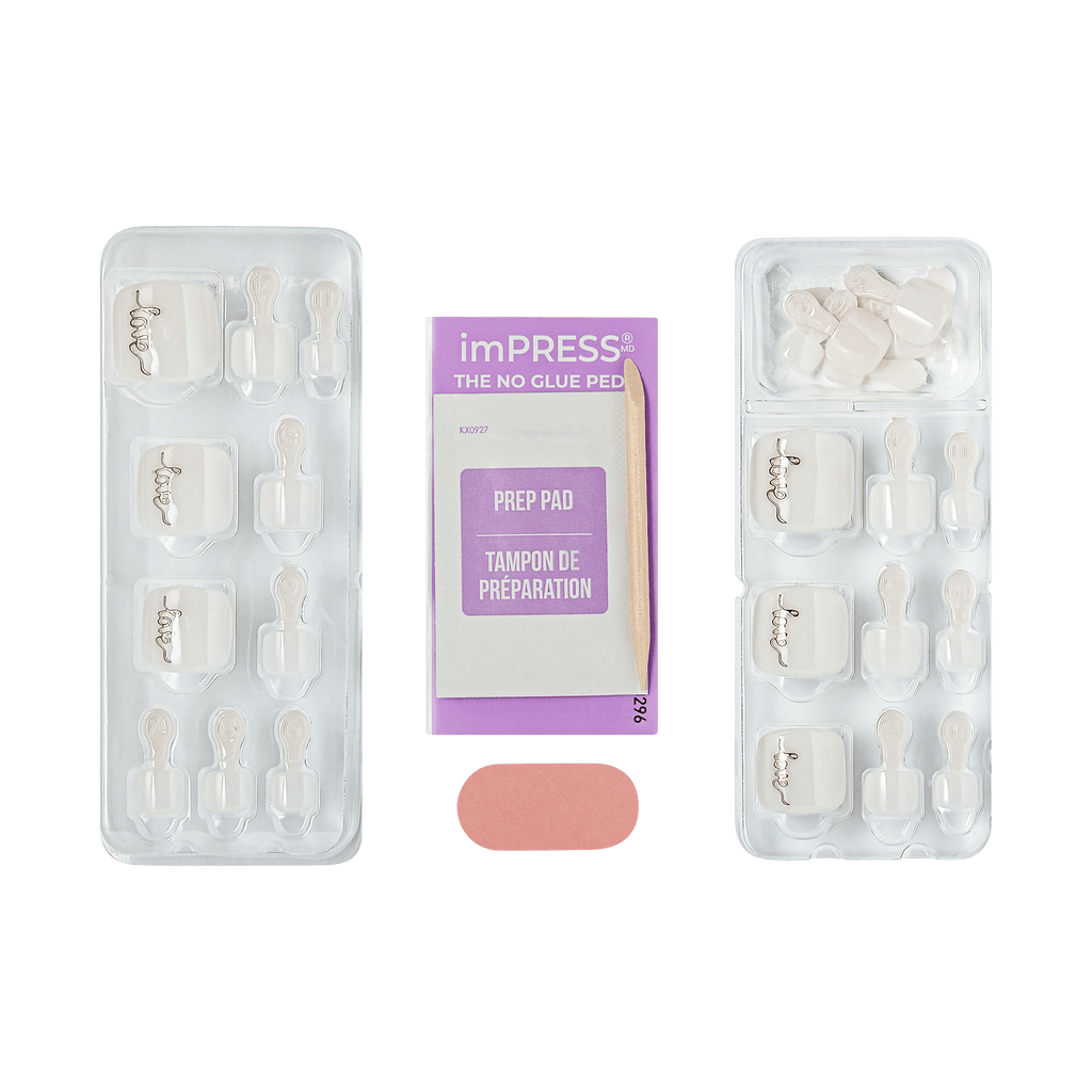 imPRESS Design Press On Pedicure - Beach Happy