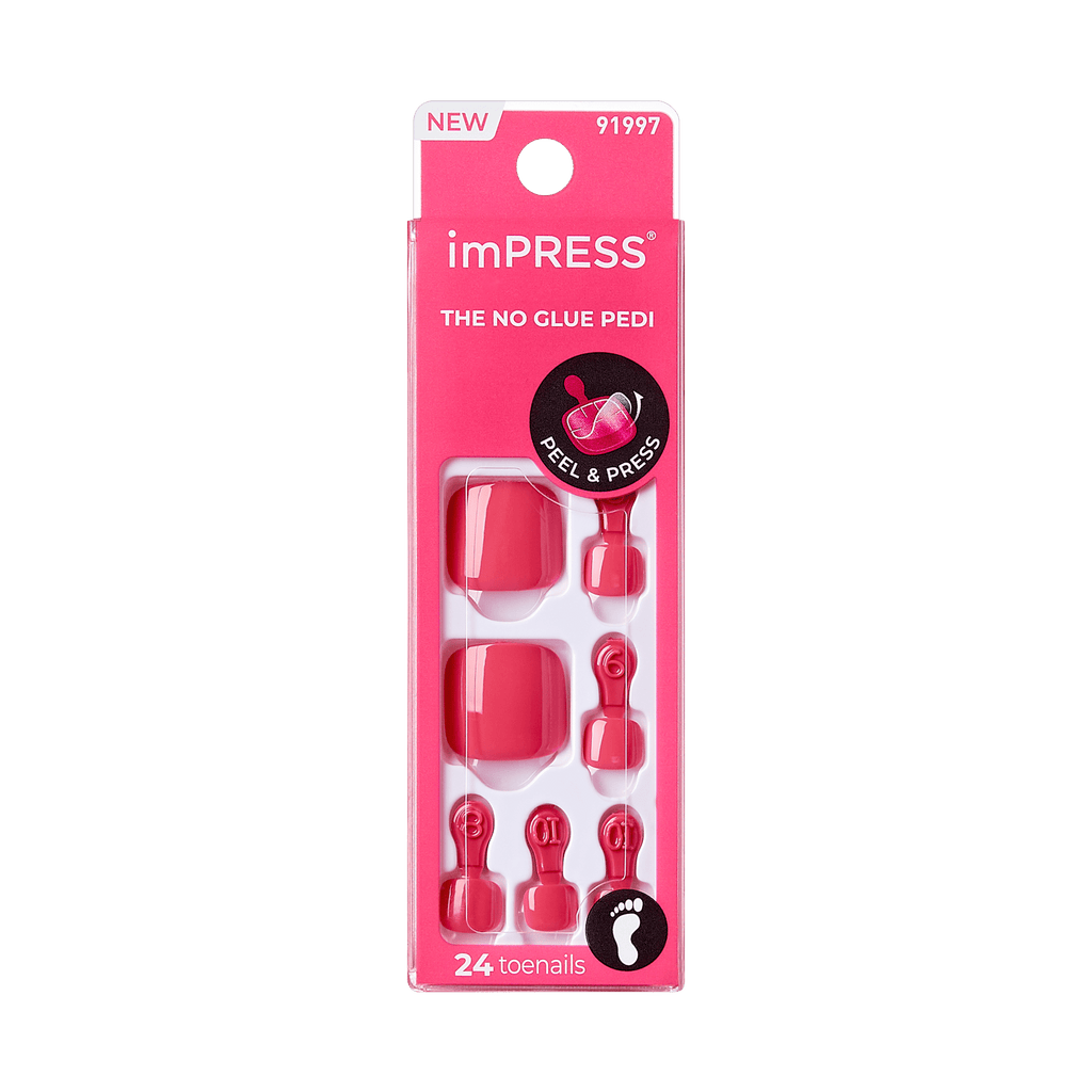imPRESS Color Press On Pedicure - Roundabout