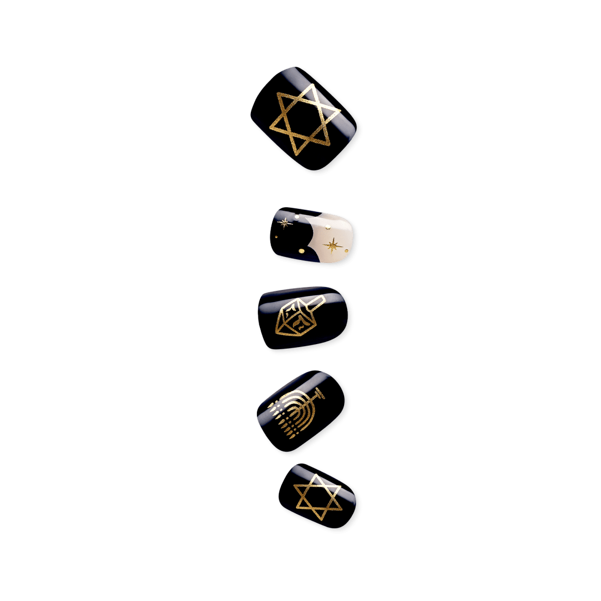 imPRESS Limited-Edition Hanukkah Press On Nails ?C 8 Nights