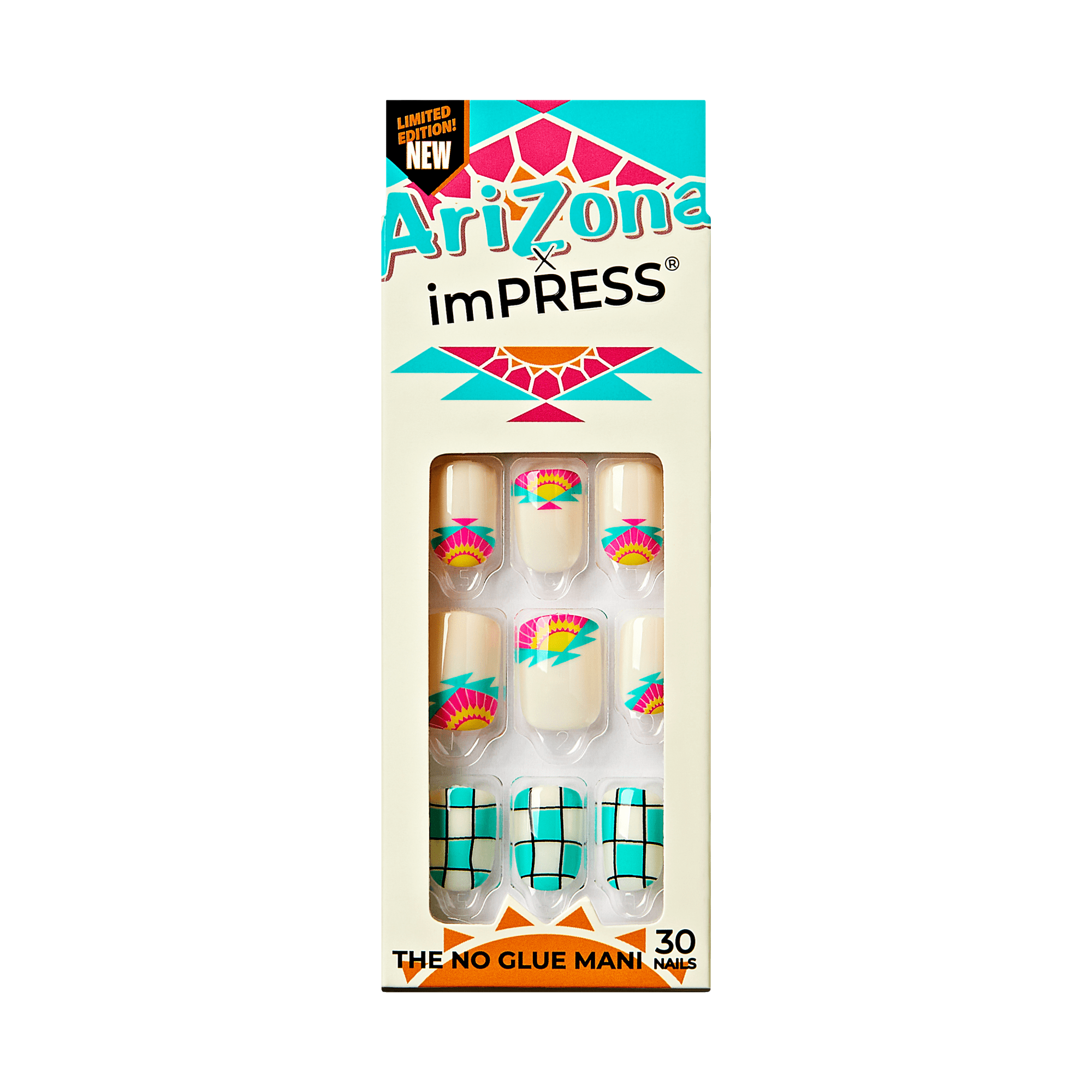 AriZona x imPRESS Design Press On Nails  - Original Lemon Tea