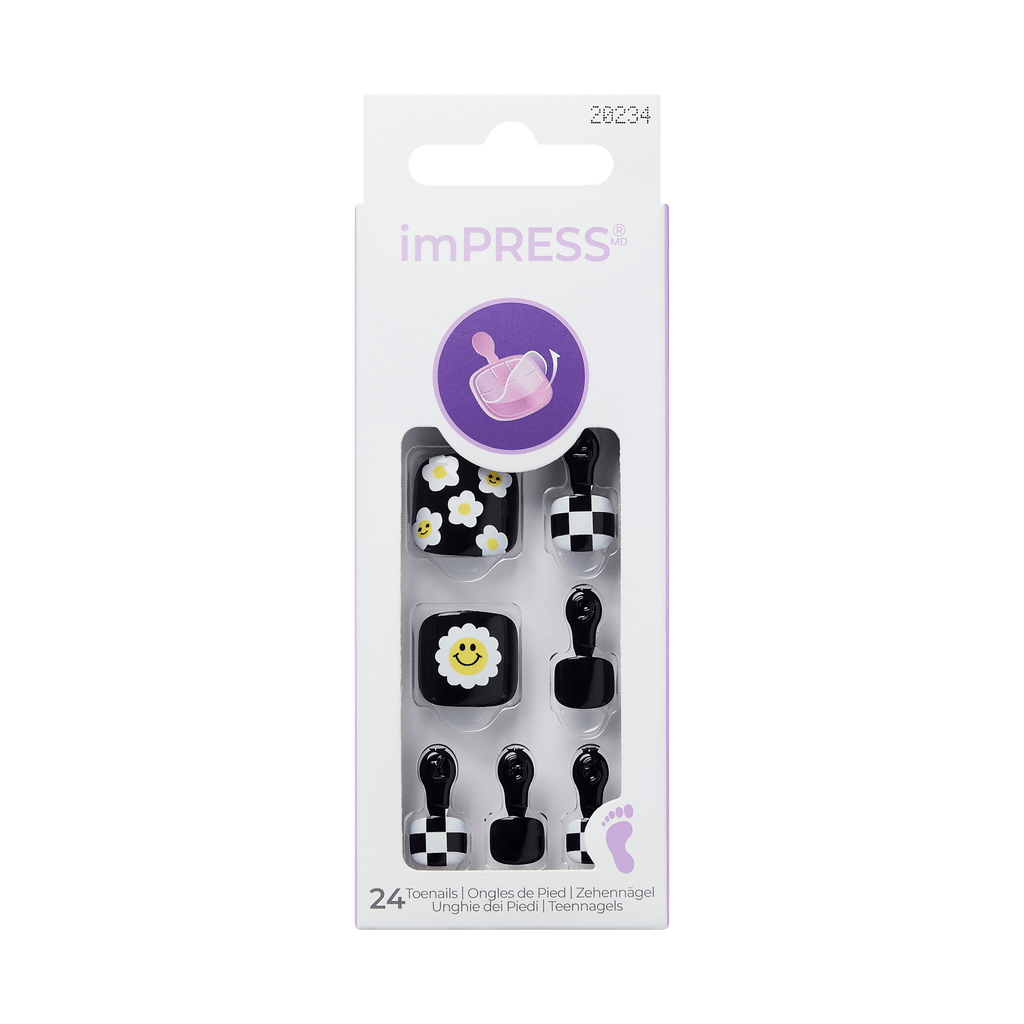 imPRESS Design Press On Pedicure - Cool It Down