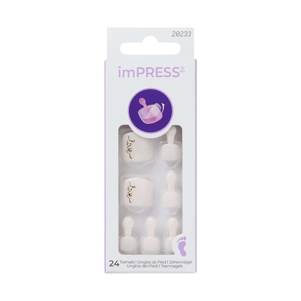 imPRESS Design Press On Pedicure - Beach Happy