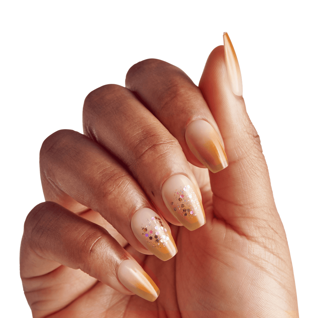 imPRESS Design Press On Nails - Golden Espresso