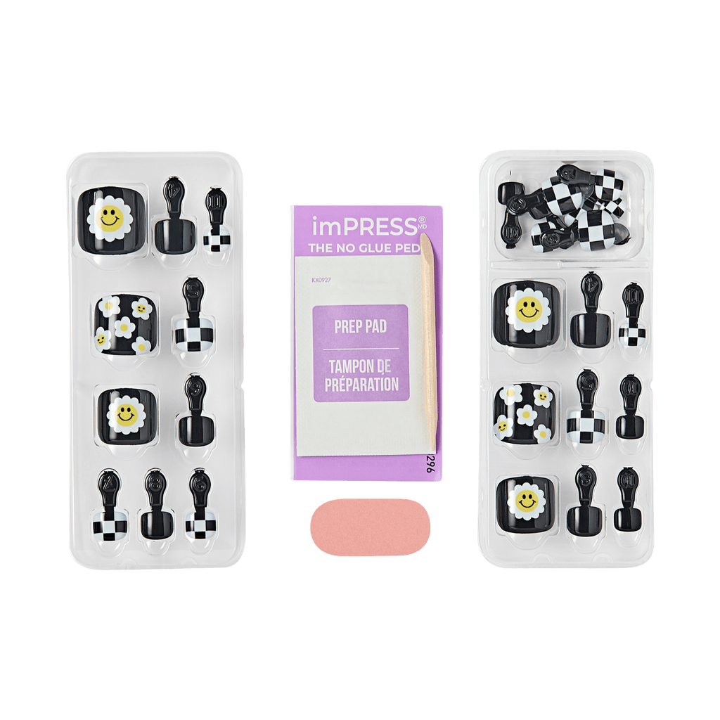 imPRESS Design Press On Pedicure - Cool It Down