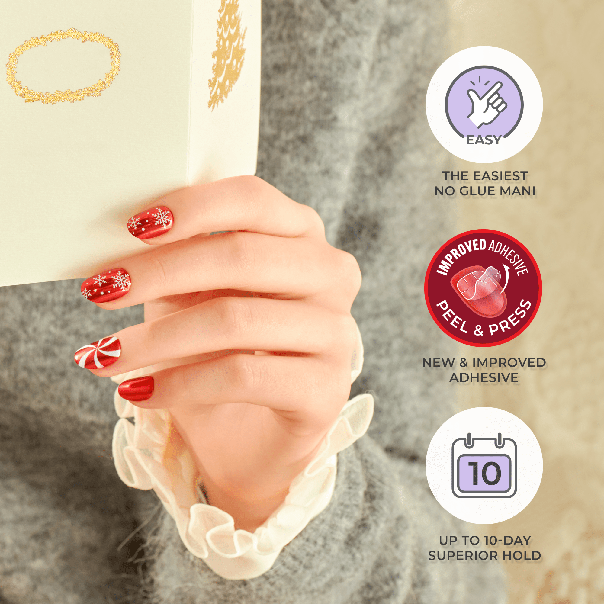 imPRESS Holiday Design Press On Nails - Feelin' Festive
