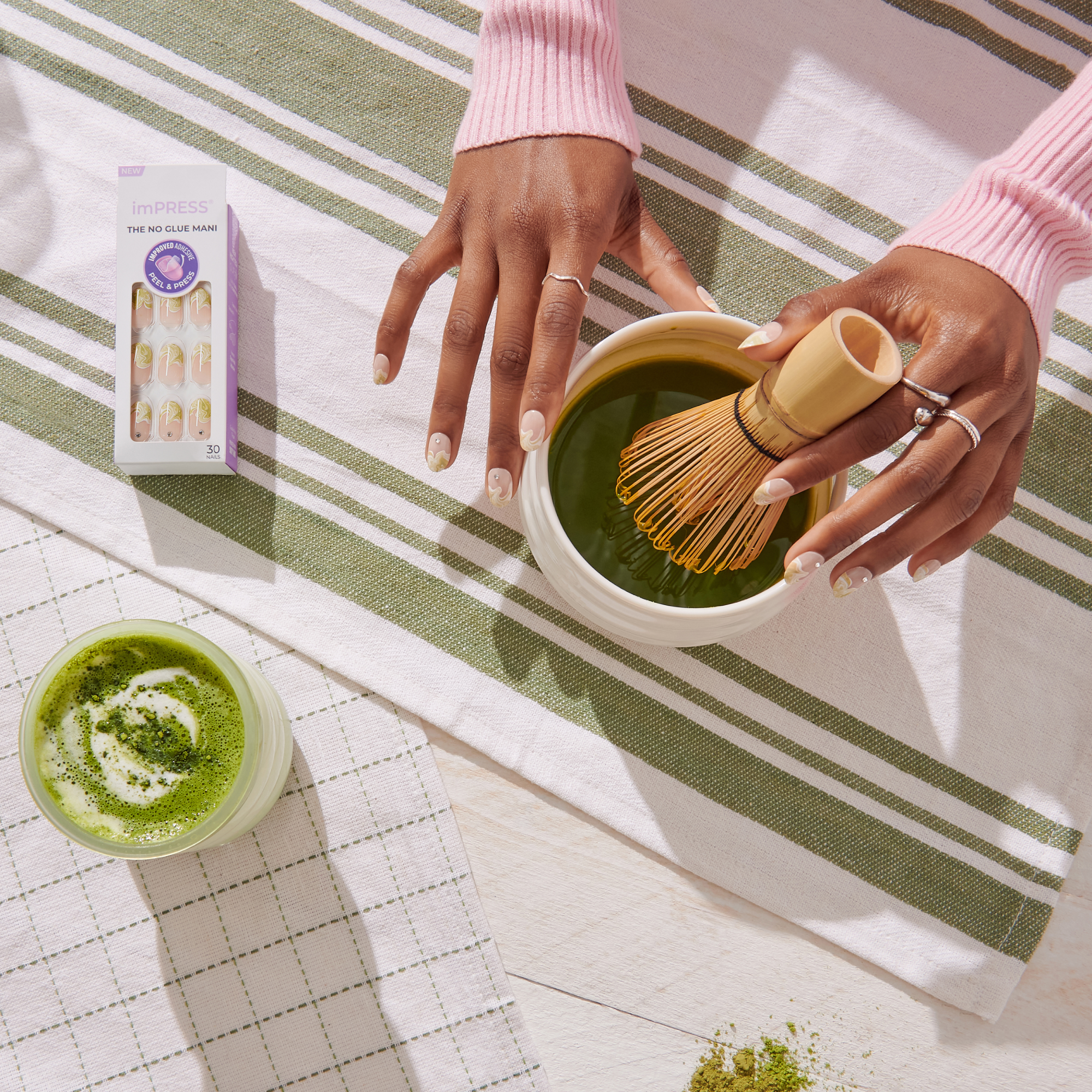 imPRESS Design Press On Nails - Matcha Latte