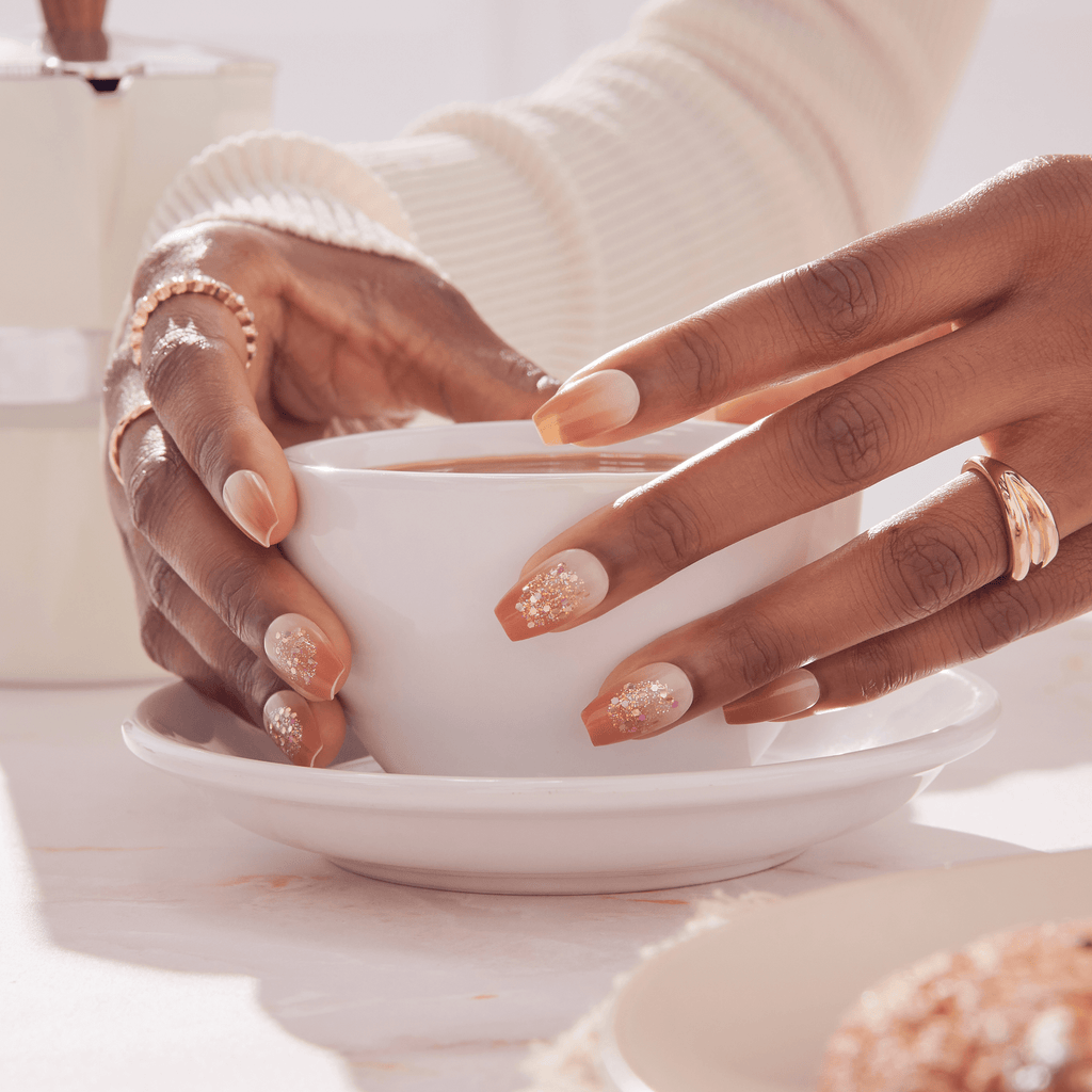 imPRESS Design Press On Nails - Golden Espresso