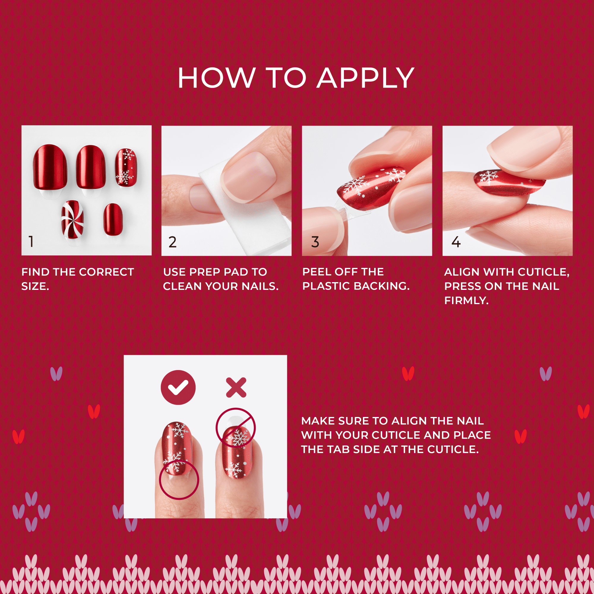 imPRESS Holiday Design Press On Nails - Mistletoe Kiss